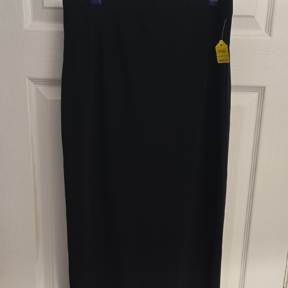 Black Maxi Pencil Skirt for Work